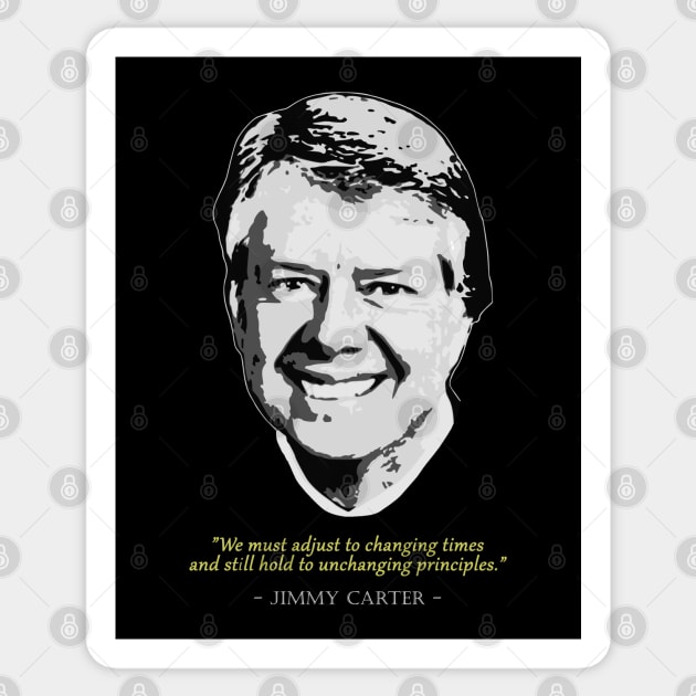 JImmy Carter Quote Sticker by Nerd_art